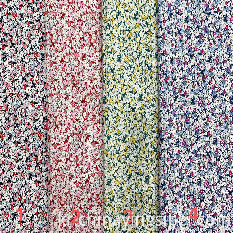 100% cotton plain poplin digital printed fabric